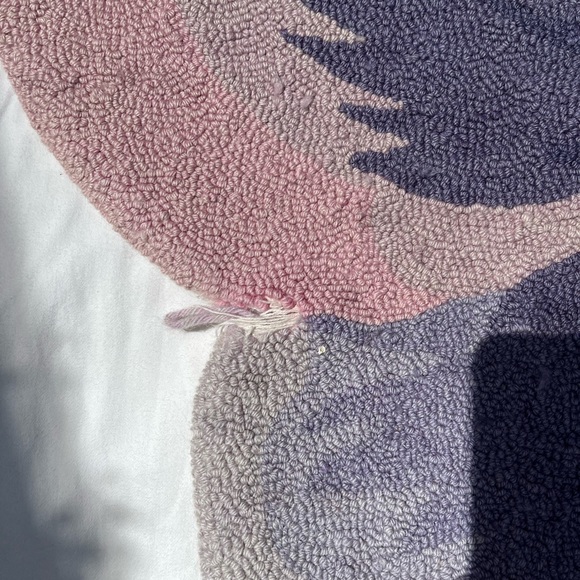 Vintage Viola Flower / pansy Area Rug - Pink, Purple,Blue - Picture 4 of 9